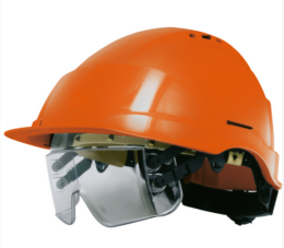CASQUE AVEC LUNETTES DE PROTECTION INTÉGRÉES